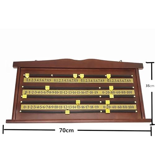 Marcador de billar de madera y goma para snooker miniatura 4