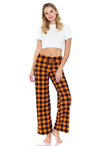 Image of Leggings Depot Women's Wide Leg Drawstring Pajama Pants for Lounge, Sleep