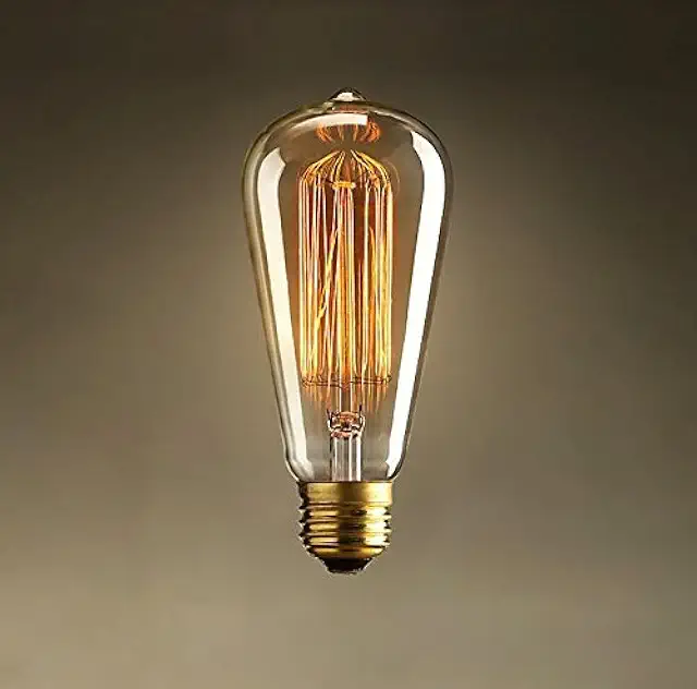 Bombilla Vintage E27 40W Lámpara Incandescente Retro Edison