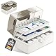 Mihoho 3-stöckige Medizinbox, 3-Regal Hausapotheke, Medikamenten Aufbewahrungsbox, Erste-Hilfe-Box, Medizinkoffer, Sortierbox für Haarschmuck und Kosmetik (weiß)