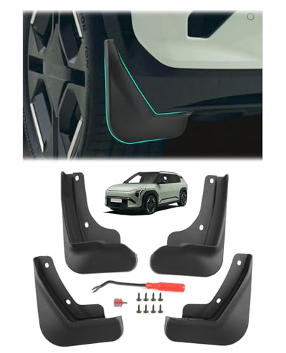 Bavettes garde-boue Kia EV3 2025 2026 accessoire protection plastique ABS auto - GAFAT Lot de 4