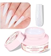 NXJ INFILILA Poly Gel, 50ml Builder Gel, White Nail Extension Gel, Hard Gel for Nails, Soak Off U...