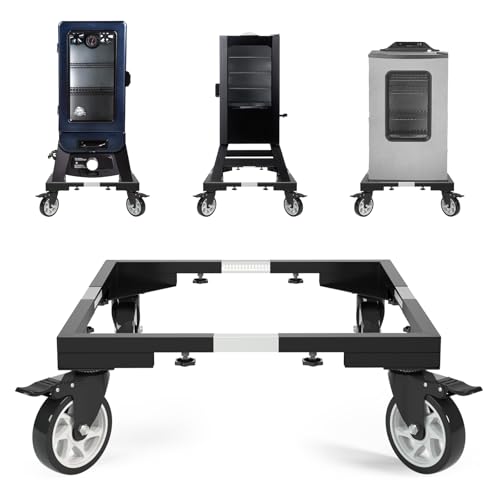 I'Ezonk 5 Inch Casters Wheels All Steel Smoker Stand?Electric Smoker&Vertical Electric Smoker&Digital Electric Smoker Universal Mobile Stand