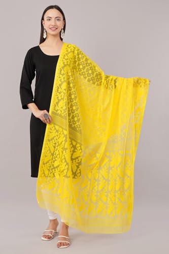 Lightweight Cotton Silk Jamdani Dupatta for Women/Long and Wide Dupatta/Wrap/Shawl for Women3