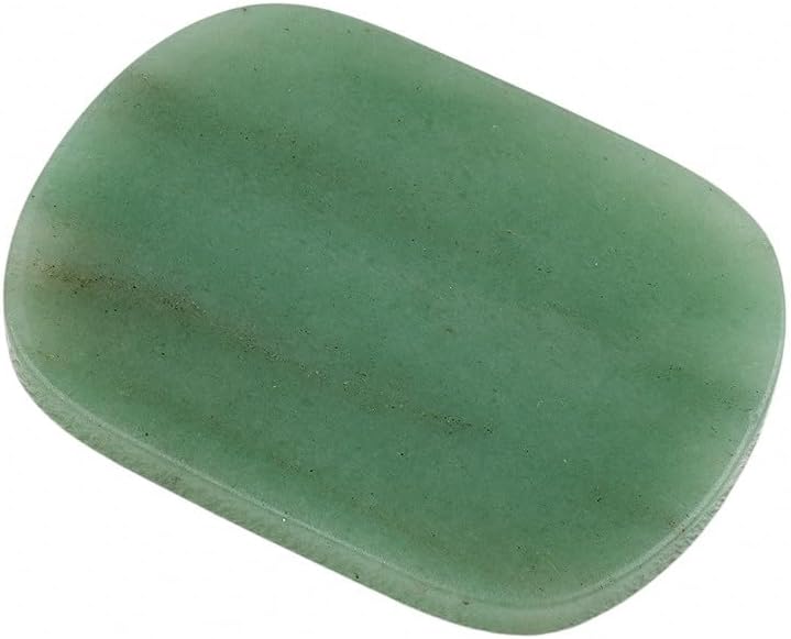 Lumisoul Natural Crystal Agate Stone Coaster – Customizable Gemstone Drink Coaster Creative Office (5, Green Aventurine)