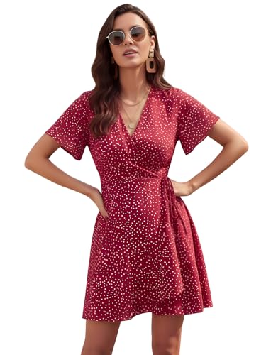 Image of Leriya Fashion Dress for Women | Western Mini One Piece Dress for Women Short with Button Up | A-Line Casual Summer Dresses for Beach & Stylish Party Outifits