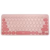 OEX Teclado Sem Fio Retrô PC Notebook Celular TC510 Rosa