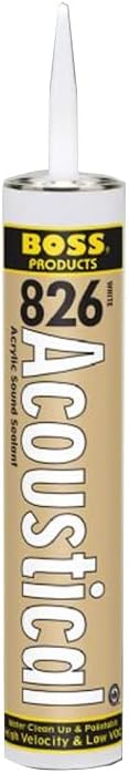 BOSS 826 Acoustical Sound Sealant - 29 oz Tube White
