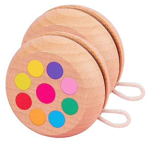 Yardwe 2pcs Wooden for Adorable Design Fun Finger Plaything Engaging to Enhance Motor Skills and Keep Active