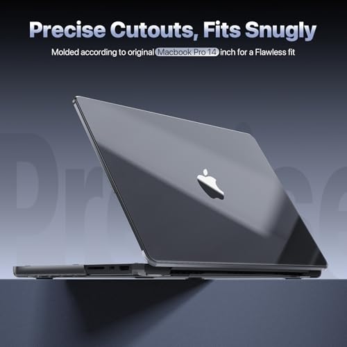 Image of Soonjet for MacBook Pro 14 inch Case | M5 M4 M3 M2 M1 Pro /Max 2026-2021 | 100% Ultra Clear | Protective Hard Shell Laptop Cover | Crystal Clear