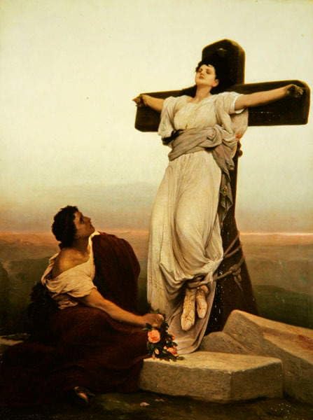 Tableau Martyr chrétien St Julia pour rompre la monotonie des murs vides avec l'art