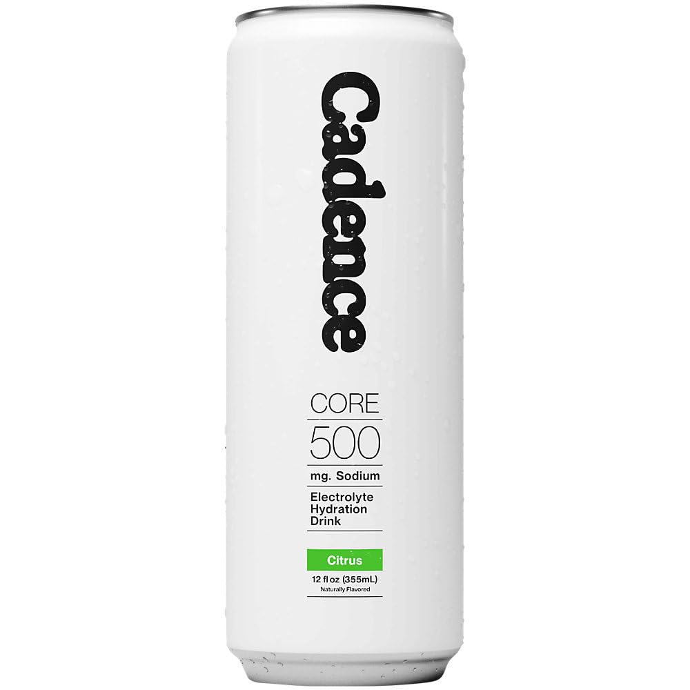 Cadence Electrolyte Drink - Citrus Flavor, 355ml x 12 | Science-Backed Hydration | Zero Sugar, Zero Caffeine | Vegan, Keto & Paleo Friendly | Sodium, Potassium & Magnesium for Performance & Recovery