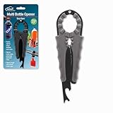 Jokari Multi Bottle Opener for Jars Bottles and Cans 3 in 1 Easy Grip Lid Opener for Weak Hands Twist Caps Pull Tabs Pop Tops and Small Lids Arthritis Aid Manual Kitchen Tool Black
