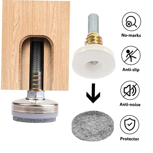 Niveladores de muebles para suelos irregulares de cocina y terraza pack de 8 patas ajustables 7