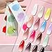 Woobena Pat Pat Gel Nail Polish Set,16 Colors Gradient Patting Gel Polish- Highly Pigmented,No Wipe Ombre & Blooming Gel for French Manicure, DIY Nail Art with 100 Sponges & 1 Grabber,UV/LED Cured