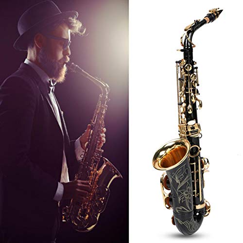 Sax plano sem desbotamento para entusiastas de saxofone para amantes de saxofone (preto)