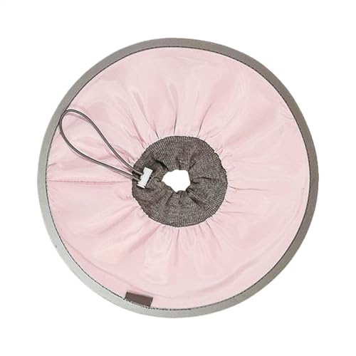 Cileznw 犬用回復首輪、犬用コーン | キャットコーン首輪ソフト,傷をなめるのを防ぐ調節可能な猫の回復首輪、傷のケアに柔らかい軽量の猫用コーン首輪