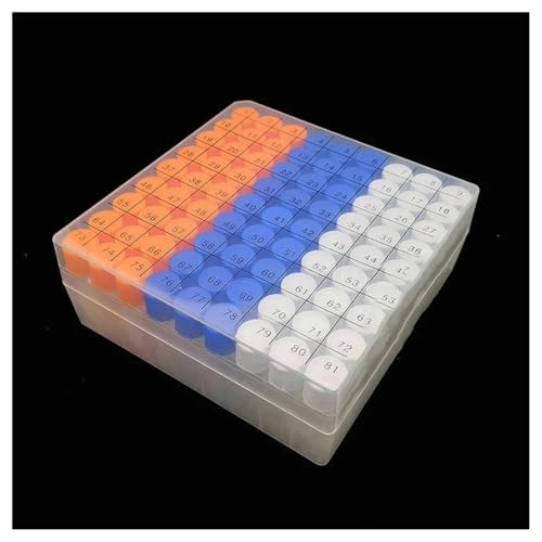 Boîte de rangement haut de gamme pour tubes 1.8 ml plastique avec 81 évents de précision