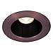 WAC Lighting HR3LEDT118PN830BCB Tesla PRO 3.5" LED Round Open Reflector Trim with Light Engine 3000K Narrow Beam, (80+ CRI), Specular Black/Copper Bronze