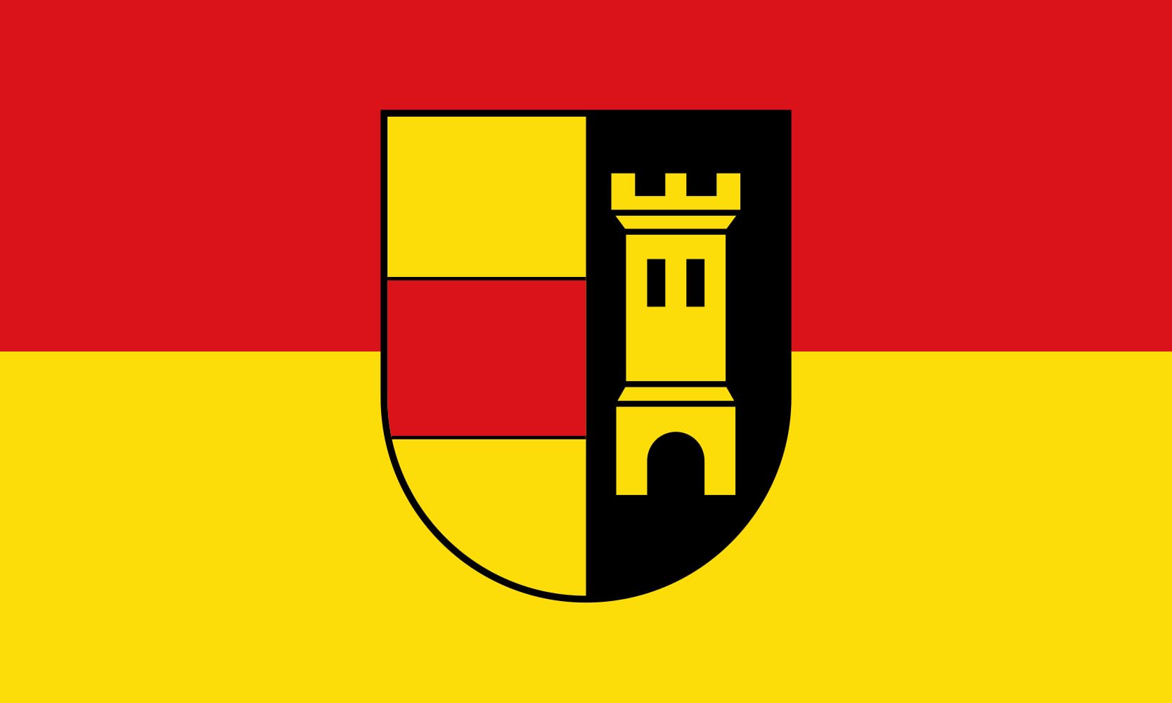 Drapeau Landkreis Heidenheim grand modèle pour décoration de salle
