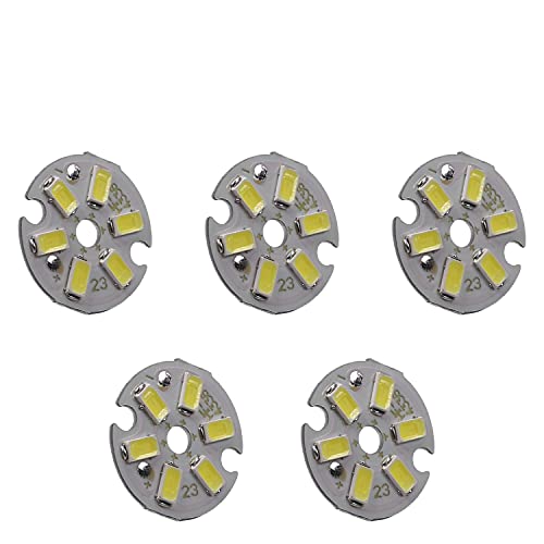 Image of Othmro 5pcs 23mm Dia LED Chip Bulb Super Bright High Power, 9-11V 6500K 5730 Aluminum LED Bulb Surface Mounted Devices Light Beads,Floodlight for Camper Light Bulb, Home Reading, Light Marine Lamps