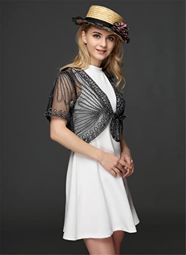 Cárdigan cárdigan de encaje para verano, chaqueta corta ideal para noches y bodas 3
