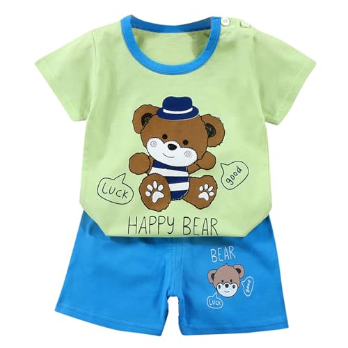 2026 Niños Manga Corta Conjunto,Conjunto Deportivo Verano para Deporte Chándal Niño Pequeños Conjunto de Ropa Camiseta y Pantalones Cortos Traje Casual 2 Piezas Primavera#Z