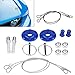 CNC Aluminum Alloy Hood Pin Lock Kit, Universal Racing Hood Lock with Anodized Finish, Vibrant Appearance Upgrade for Car Hood Security Without Drilling (Blue)