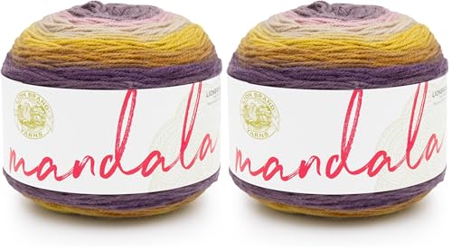 Image of Lion Brand Yarn Mandala, Multicolor Yarn for Knitting, Crochet and Crafting, Bowtruckle, 2 Pack