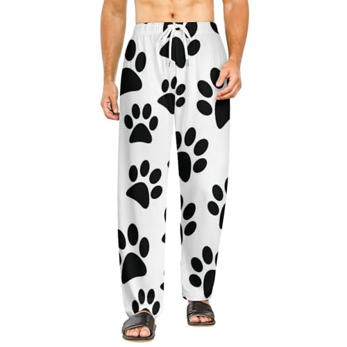 Bas de pyjama femme noir en taille S avec poches latérales pratiques