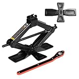 Big RED AST10202SR Torin Wide Base Cross Car Scissor Jack: Steel Portable Quick Lift...