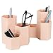 Produktbild Stifthalter, 2 Stücke Schreibtisch Organizer, Sechseckiger Stifteköcher, Multifunktionaler Stiftebox (Rosa)