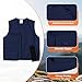 Besentinels Lightweight Cargo Vest With 8 Pockets, Utility Fishing Vest Outdoor, Work, Travel, Hiking, Photographers, Navy Medium