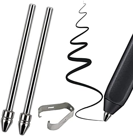 REEYEAR Universal Fit Titanium Alloy Fine Pencil Nibs Compatible with BOOX Pen 2 Pro, iReader, IFLYYTEK, Lamy AL-Star Digital Pen, 2 Pcs