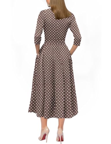 Image of Simple Flavor Women's Vintage Dress Sleeveless O-Neck Party Cocktail Dress
