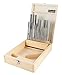 Accusize Industrial Tools 1-13 mm by 0.5 mm High-speed Steel Chucking Reamer Set in a Fitted Case, Set of 25 Pieces, 5500-SB00