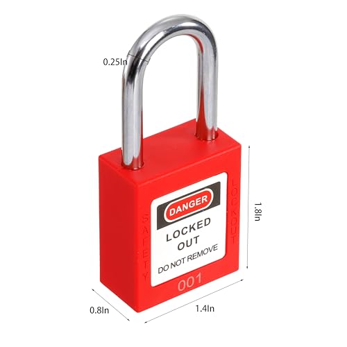 WUWEOT-10-Pack-Lockout-Tagout-Locks-Keyed-Different-Red-Loto-Safe-Padlocks-OSHA-Compliant-Safety-Locks-with-Keys-for-Lock-Out-Tag-Out-Stations-and-Devices