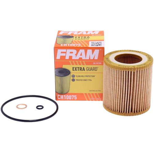 FRAM Extra Guard CH10075, 10K Mile Change Automotive Replacement Interval Cartridge Engine Oil Filter for Select Vehicle Models