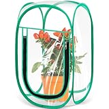 Nuanchu Pop up Mini Greenhouse Cover, PVC Clear Small...