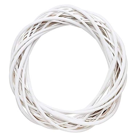 Easter Wreath Door Signs, Wicker Wreath Decor Christmas Rattan Vine Ring Floral Hoop Natural 20cm Ornaments Craft Accessories Cover