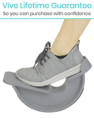 Vive Foot Rocker - Calf Stretcher for Achilles Tendinitis, Heel, Feet, Shin Splint, Plantar Fasciitis Pain Relief - Stretches Strained Leg Muscle - Ankle Wedge Stretch Improves Flexibility