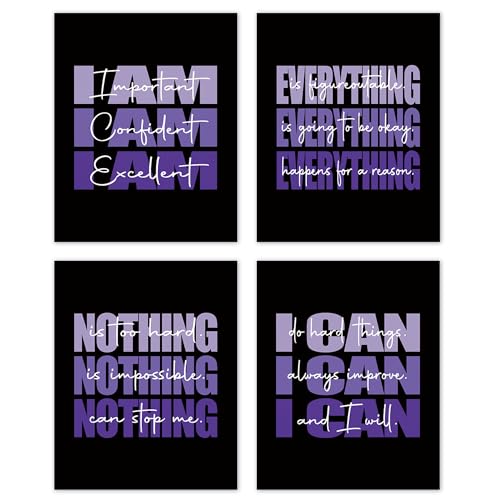 Art mural i am purple : la solution d'affiches et impressions sans cadre pour vos murs