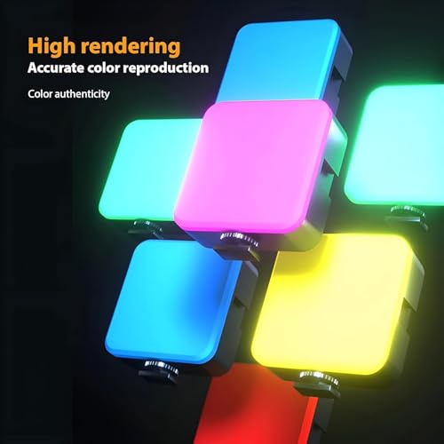 Image of Bumpi Mini LED Pocket RGB Light for DSLR, Smartphone & Tablet Rechargeable Type-C Charging, 3200K-6500K Range, with Screen Clip, Selfie & Video Use