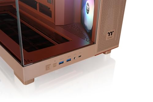 Gabinete Thermaltake View 380 XL TG ARGB Gravel Sand Mid Tower ATX con vidrio templado y ventiladores ARGB preinstalados miniatura 5