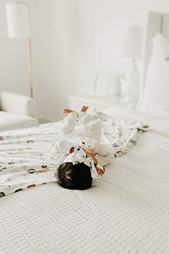 Image of Copper Pearl Swaddle Blankets for Newborns | Soft Stretchy Receiving Blankets for Boys and Girls | Large 46 x 46 Inch Baby Blankets | Lightweight and Breathable Swaddles | Jo