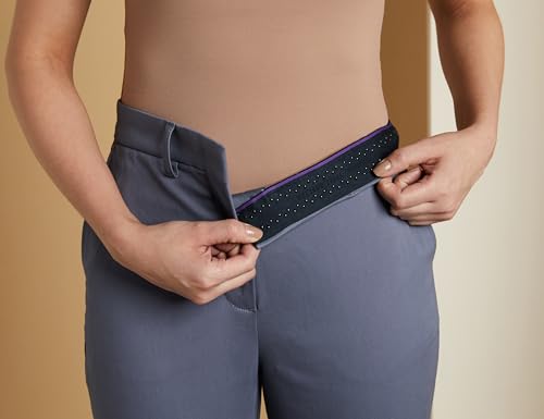Image of Symbol Premium Women Mid Rise Cotton Tapered Trousers (Flexi-Waist | Smart Casual Pants) (Available in Plus Sizes)