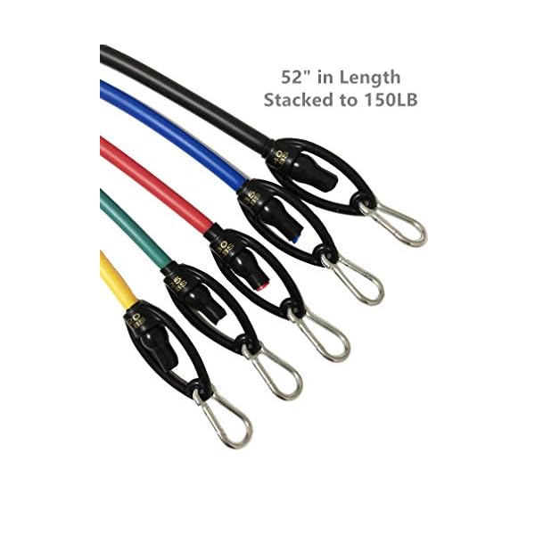 Workout-Resistance-Band-Set-with-HandleStack-Up-to-150LBDoor-AnchorAnkle-StrapsExercise-Fitness-Elastic-BandsHome-Weight-Equipment-for-MenWomenResistance-Training-Tubes Workout Resistance Band Set with Handle(Stack Up to 150LB),Door Anchor,Ankle Straps,Exercise Fitness Elastic Bands,Home Weight Equipment for Men/Women,Resistance Training Tubes,150LB