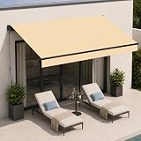 BelleMax Gelenkarmmarkise Markise, 300x250cm Beige...