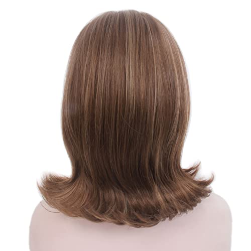 Stfantasy 60S Beehive Wig Medium Long Curly Hair For Women Halloween Cosplay 1950S 1960S 50S Costume Party (Brown Hightlight) #TOP5