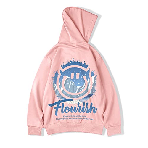 Men's 3D Graphic Hoodies Novelty Sweatshirts with smile Printed Fashion Sport Pocket Jacket Pullover Tops